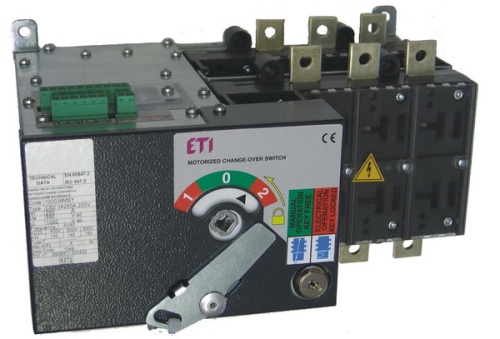 Переключатель нагрузки LA4 MO 630A 4P CO 1-0-2 (с мотор.приводом) | код 004667333 | ETI