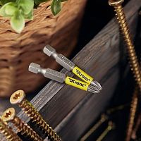 Бита для шуруповерта PZ1х50 мм (упак. - 2 шт.) | код. KR-92-0418-1 | Kranz