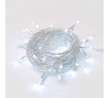 ULD-S0500-050/DTA WHITE IP20 Гирлянда светодиодная с контроллером, 5м. 50 светодиодов. Белый свет. Провод прозрачный. ТМ | код UL-00005259 | Uniel