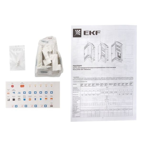 Основание силового щита "Nova" (с DIN-рейками) 36 модулей IP40 PROxima | код nv-pbase-36 | EKF фото 4