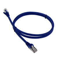Патч-корд LANMASTER LSZH FTP кат.6, 2.0 м, синий | код LAN-PC45/S6-2.0-BL | LANMASTER