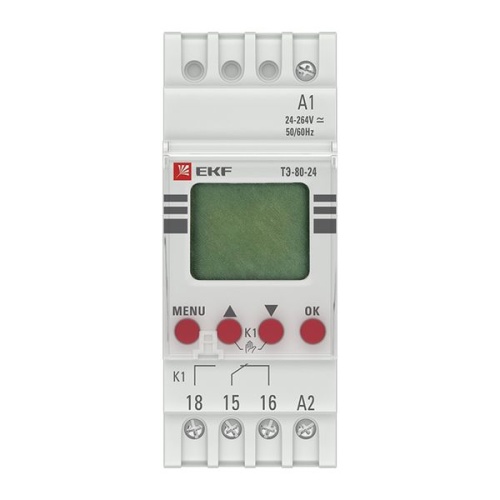 Таймер электронный ТЭ-80 24-230В PROxima | код te-80-24 | EKF фото 3