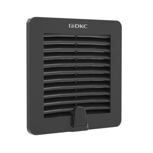 Вентиляционная решетка с фильтром RF 112x112 мм, IP54, RAL9005 | код R5RF08B | DKC
