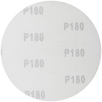 Круги шлифовальные сплошные (липучка), алюминий-оксидные, 125 мм, 5 шт Р 180 | код 39658 | FIT