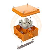 Коробка огнестойкая для открытой проводки Е15-Е120 100х100х50 | код 40-0300-FR6.0-4 | Промрукав