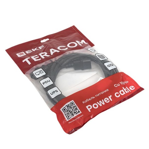 Кабель питания TERACOM для PDU IEC 60320 C13 - IEC 60320 C14 сечение 3x1,5мм2 250В 10A длина 5,0 метров | код TRC-PCA-C13-C14-5M | EKF фото 5