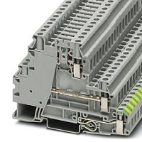 Клемма защитного провода UT 4-PE/L/TG | код 3214365 | PHOENIX CONTACT