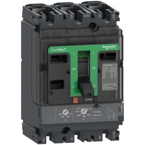 АВТОМ.ВЫКЛ.NSX100N 50kA AC 3П3Т 50A TMD | код C10N3TM050 | SCHNEIDER ELECTRIC
