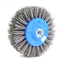Щетка дисковая Д140x55xM14, ворс полимер-абразив P46 по дереву для УПМ УШМ (болгарка) (1-052) | код 401.913-5421 | OSBORN