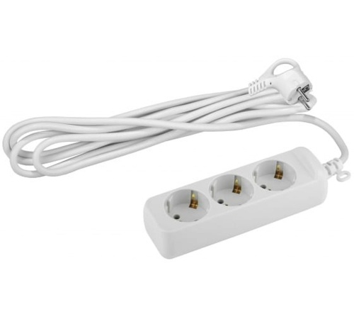 Удлинитель 3х3м с заземл. 10А IP20 ПВС 3х0.75 | код Б0035750 | Эра