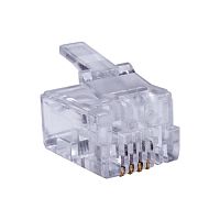 Коннектор 6P4C (RJ-11) (уп.100шт) SUPRLAN 10-0227