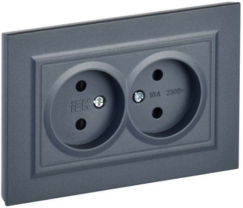 BRITE Роз. 2-я без з/к с з/ш 10А в сб. РСш12-2-БрМ мар. IEK | код BR-R23-10-K35-F | IEK