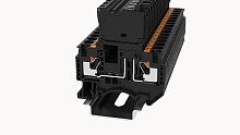 DS4-HE-LD60-01P-13-00Z(H), Клемма PUSH-IN, 4 мм.кв., под предохранитель, св. индикация 60V, черный, шт | код 11040000191 | DEGSON