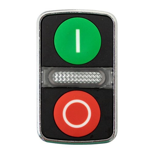 Механизм кнопки исполнительный XB4 IP65 "пуск-стоп" плоский возвратный без фиксации с подсветкой EKF XB4BW83-65 фото 2