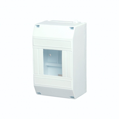 Бокс пластиковый КМПн 1/4 IP20 белый инд. штрих-код REXANT | код 11-0114 | REXANT