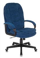Кресло руководителя Бюрократ CH-868N Fabric темно-синий Velvet 29 крестов. пластик | код 1699682 | БЮРОКРАТ