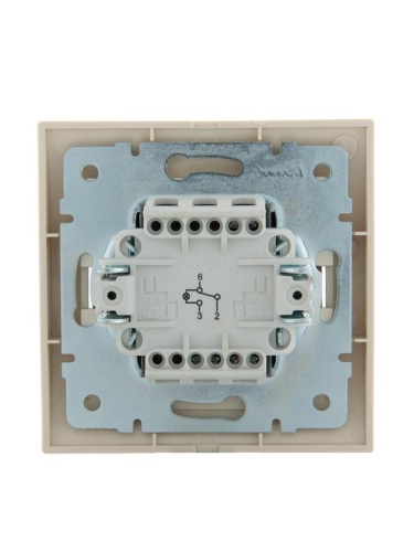 DERIY Выкл. прох. с подсв. ПБТ крем | код 702-0303-114 | Lezard