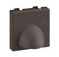 Connect Плата для вывода кабеля 45х45мм графит | код K10-14 | Simon