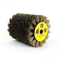 Щетка для Makita 9741, Д100x120x12,7+2 отв, ворс корд латунир-я сталь 0,30 по дереву (3-303) | код MAK100120TREE | Cazzola