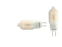 Лампа светодиодная GLDEN-G4-3-M-12-2700 5/100/500 потребляемая мощность 1.5Вт | код 652800 | GENERAL