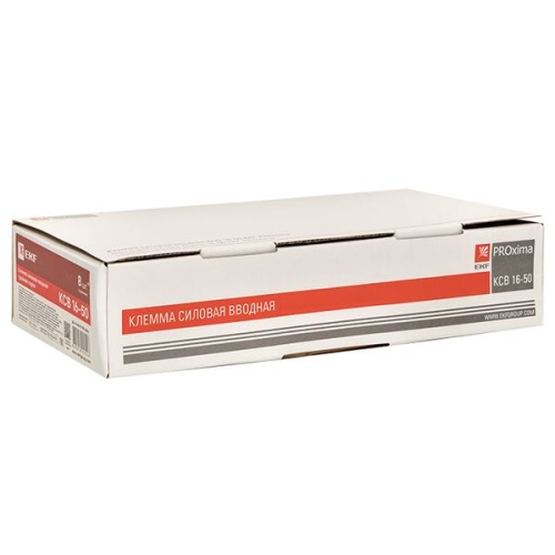 Клемма силовая вводная тройная КСВ 16-50 серая PROxima | код plc-kvs3-16-50-grey | EKF фото 3