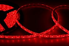 LED лента силикон, 10 мм, IP65, SMD 5050, 60 LED/m, 12 V, цвет свечения красный | код 141-491 | LAMPER