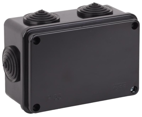 Коробка распаячная для ОП 120х80х50мм УХЛ1 черн. Ruvinil 67051Ч Коробка распаячная для ОП 120х80х50мм УХЛ1 черн. Ruvinil 67051Ч