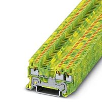 Клемма защитного провода PT 1,5/S-TWIN-PE | код 3208171 | PHOENIX CONTACT
