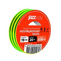 Изолента ПВХ 19мм * 20м желто-зеленая JAZZway | код 5014626 | JazzWay