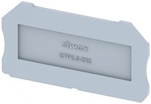 Концевая пластина для клемм, серая CTP2.5-2X2-GREY | код 3911010000 | Elmex