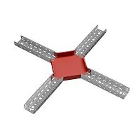 Ответвитель для лотка Х-образ. 100х50 сталь 0.8мм "ПЛЮС" XDplus50-100 КМ PL0602