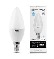 Лампа светодиодная Elementary Candle 8Вт E14 6500К | Код. 33138 | Gauss