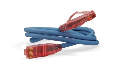 Патч-корд U/UTP Cat.5е LSZH 5 м синий, Hyperline PC-LPM-UTP-RJ45-RJ45-C5e-5M-LSZH-BL | код 30957 | Hyperline