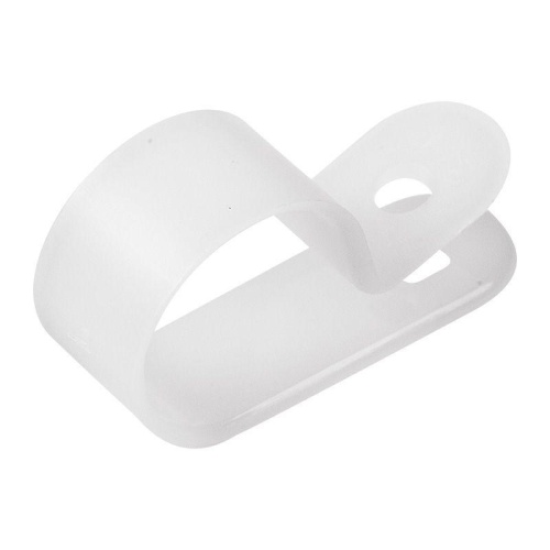 Скоба кабельная белая под винт REXANT 20мм упаковка (50 шт/уп) | код 07-4420 | REXANT Скоба кабельная белая под винт REXANT 20мм упаковка (50 шт/уп) | код 07-4420 | REXANT