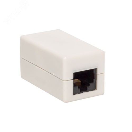 Адаптер проходной RJ45-RJ45 кат.5E неэкранир. TERACOM бел. | код TRC-INLC-2RJ45-5EUTP-WH | EKF
