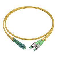 Cabeus FOP(d)-9-FC/APC-LC/APC-7m Шнур оптический duplex FC/APC-LC/APC 9/125 sm 7м LSZH | код 8266c | Cabeus