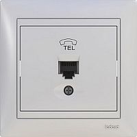 Розетка (TF) телефонная (RJ11) 1-местная СП белый Ledard | код 6078665 | POWERMAN