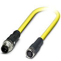 Кабель для датчика / исполнительного элемента SAC-3P-M12MS/ 1,5-542/M8FS BK | код 1406294 | PHOENIX CONTACT