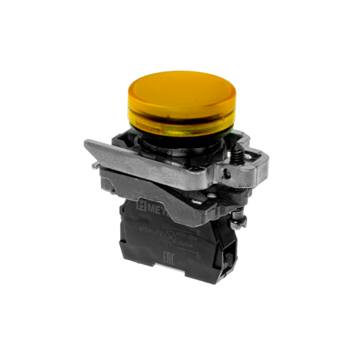 Лампа сигнальная желтая, 220V AС/DC, IP65, металл MTB4-BV753 | код 137217 | MEYERTEC