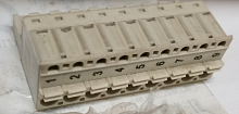 Колодка клеммная, 9 пол., пружина, каб. спереди, L44470901501 | код 1SSS444709R1100 | ABB