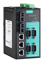Асинхронный сервер NPort S8455I-MM-SC-T 4 port RS-232/422/485, 3 x 10/100 Ethernet, 2 x 100MM Fiber, SC, 12-48 V | код 00-06031386 | MOXA