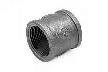 Муфта чугунная прямая Ду50 (2') ВВ | код 127-3498 | Fittex PLUS