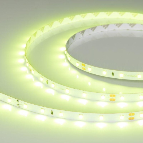 Лента светодиодная 4.8 Вт/м 24В Салатовый IP20 120LED/м RT-A60-8-11mm SMD 2835 5 м | код 55382 | Arlight