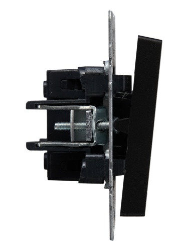 BRITE Выключатель 1-клавишный проходной 10А ВС10-1-6-БрЧ черный | код BR-V12-0-10-K02 | IEK фото 7