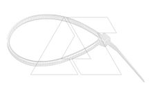 Кабельные стяжки 100х2,5, белые, 100 шт. | код D100C25 | RCCN