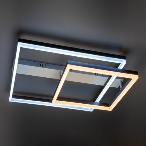 Люстра потолочная светодиодная диммируемая, ECLIPSE, с ДУ, 3 режима, 585х500х130мм, 88Вт, 2700К+6400К/4200К/6400К+2700К, 31м, белый/коричневый, 52088 1, Ritter | код 52088 1 | RITTER фото 5 Люстра потолочная светодиодная диммируемая, ECLIPSE, с ДУ, 3 режима, 585х500х130мм, 88Вт, 2700К+6400К/4200К/6400К+2700К, 31м, белый/коричневый, 52088 1, Ritter | код 52088 1 | RITTER фото 5