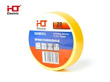 Изолента ПВХ 0,15х19мм 20М (уп./10 шт) желтая HLT | код 084-16-021| HLT
