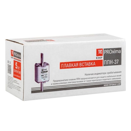 Плавкая вставка ППН-37 400/160А габарит 2 PROxima | код fus-37/400/160 | EKF фото 3
