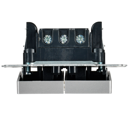 BRITE Выключ. 2-кл. с инд. отел. 10А ВС10-2-9-БрА алюм. IEK | код BR-V20-2-10-K47 | IEK фото 2