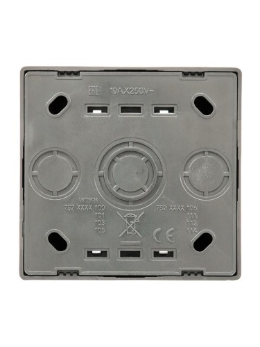 Выключатель 1-кл. ОП LETO платина LEZARD 752-3500-100 фото 3